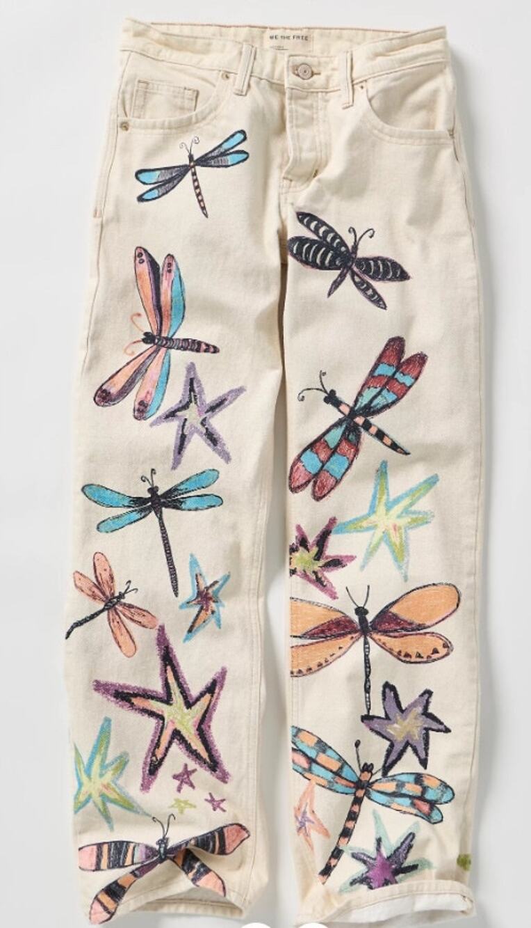 042 NWT We The Free Tennessee Low-Rise Illusions Jeans | Dragonfly | Size 29